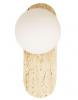 PING G9 Oblong Travertine Base & Opal Diffuser Wall Light IP44